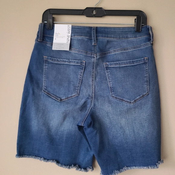 NWT Nine west women's denim Bermuda Shorts size 6 - Picture 3 of 11